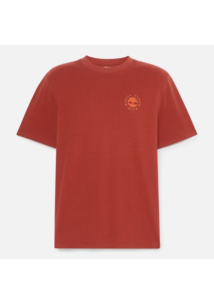 Washed Boot Lab Back Graphic Tee Erkek Bordo Tshirt TB0A6DPDEOD1 indirimleri