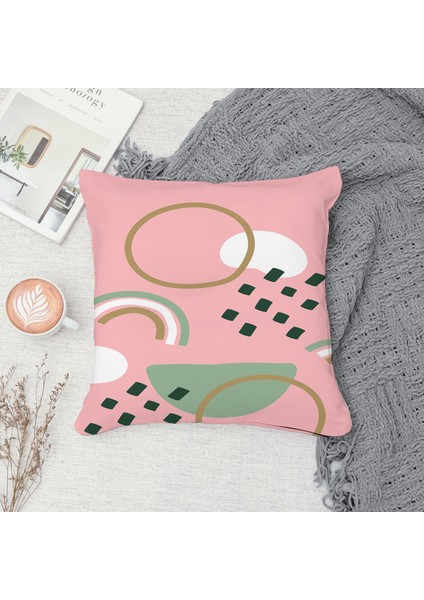 Çift Taraf Baskılı Gizli Di Özel Tasarım Süet Dokulu Kırlent Kılıfı Takımı 31