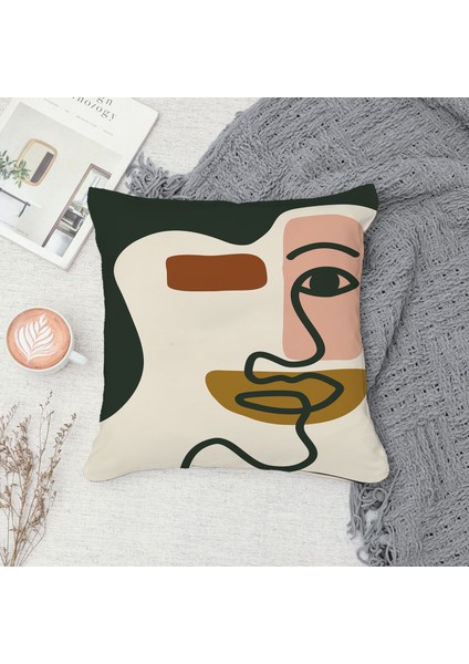 Çift Taraf Baskılı Gizli Di Özel Tasarım Süet Dokulu Kırlent Kılıfı Takımı 16