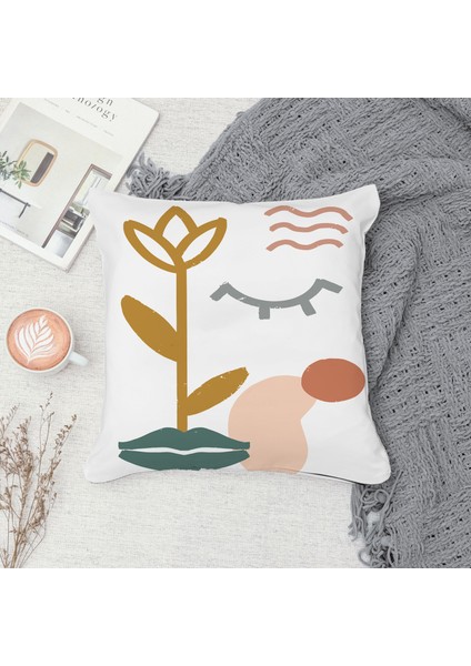 Çift Taraf Baskılı Gizli Di Özel Tasarım Süet Dokulu Kırlent Kılıfı Takımı 225