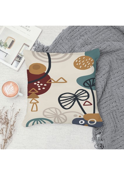 Çift Taraf Baskılı Gizli Di Özel Tasarım Süet Dokulu Kırlent Kılıfı Takımı 24