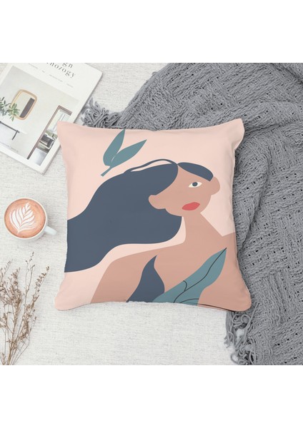 Çift Taraf Baskılı Gizli Di Özel Tasarım Süet Dokulu Kırlent Kılıfı Takımı 63