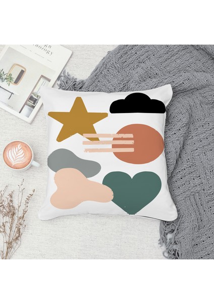 Çift Taraf Baskılı Gizli Di Özel Tasarım Süet Dokulu Kırlent Kılıfı Takımı 226