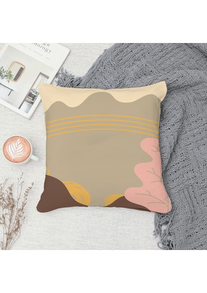 Çift Taraf Baskılı Gizli Di Özel Tasarım Süet Dokulu Kırlent Kılıfı Takımı 43