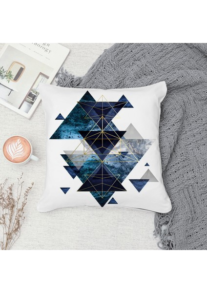 Çift Taraf Baskılı Gizli Di Özel Tasarım Süet Dokulu Kırlent Kılıfı Takımı 154