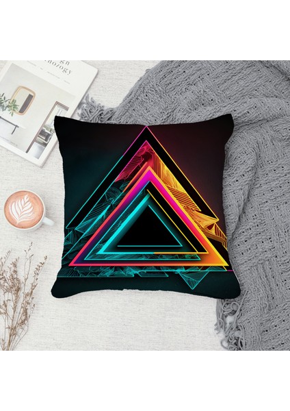 Çift Taraf Baskılı Gizli Di Özel Tasarım Süet Dokulu Kırlent Kılıfı Takımı 94