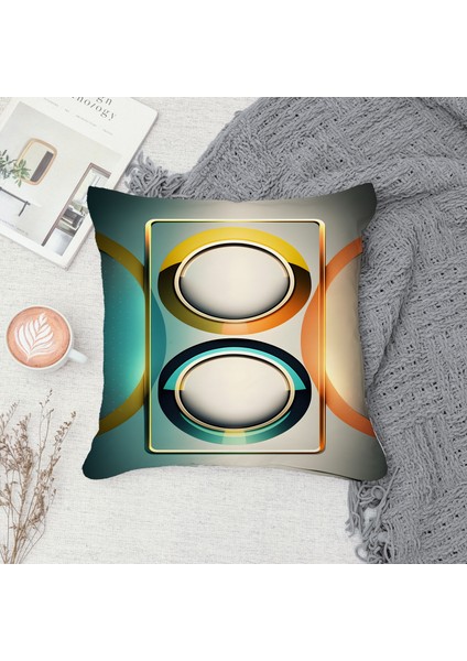 Çift Taraf Baskılı Gizli Di Özel Tasarım Süet Dokulu Kırlent Kılıfı Takımı 74