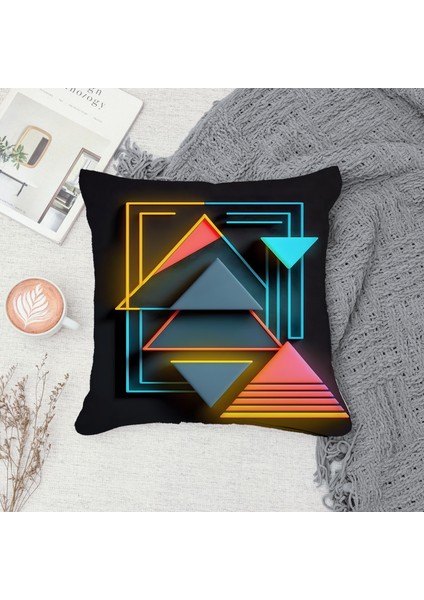 Çift Taraf Baskılı Gizli Di Özel Tasarım Süet Dokulu Kırlent Kılıfı Takımı 96