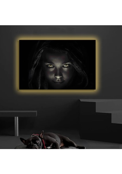 LED Işıklı Kanvas Tablo, 3D Dekoratif Baskılı Tablo Yapay Zeka Destekli Modern Tasarımlar 433
