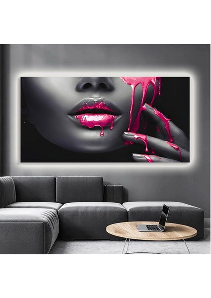 LED Işıklı Kanvas Tablo, 3D Dekoratif Baskılı Tablo Yapay Zeka Destekli Modern Tasarımlar 428