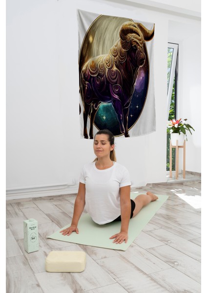 Bohem,yoga, Meditasyon,burçlar ve Mandala Temalı, Duvar Örtüsü 12