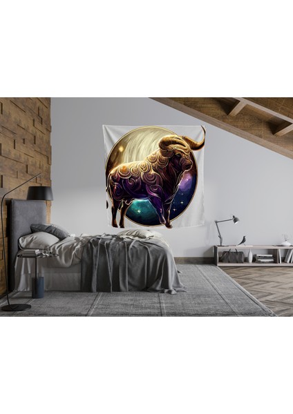Bohem,yoga, Meditasyon,burçlar ve Mandala Temalı, Duvar Örtüsü 12