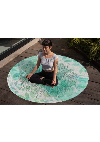 Yoga, Meditasyon,burçlar ve Mandala Temalı, Meditasyon Halısı 63