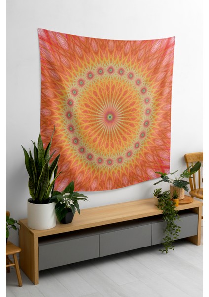 Bohem,yoga, Meditasyon,burçlar ve Mandala Temalı, Duvar Örtüsü 11