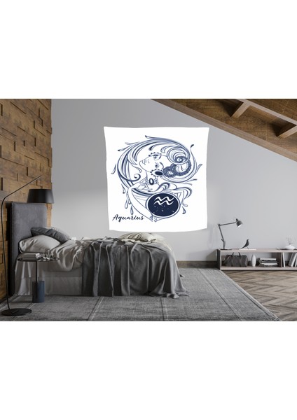 Bohem,yoga, Meditasyon,burçlar ve Mandala Temalı, Duvar Örtüsü 42