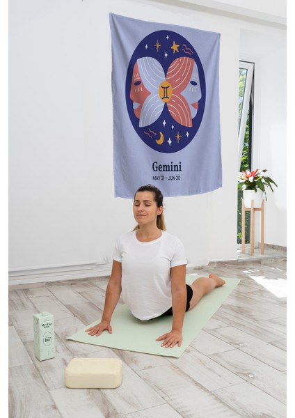 Bohem,yoga, Meditasyon,burçlar ve Mandala Temalı, Duvar Örtüsü 109