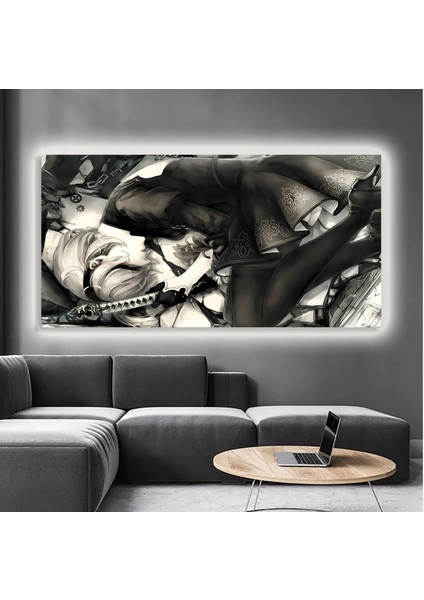 LED Işıklı Kanvas Tablo, 3D Dekoratif Baskılı Tablo Yapay Zeka Destekli Modern Tasarımlar 143