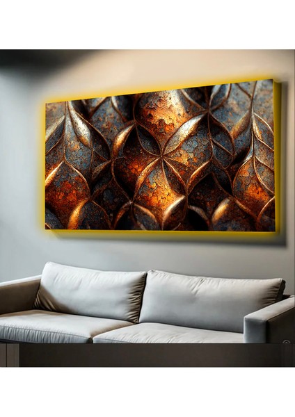 LED Işıklı Kanvas Tablo, 3D Dekoratif Baskılı Tablo Yapay Zeka Desteksli Hayvanlar 19