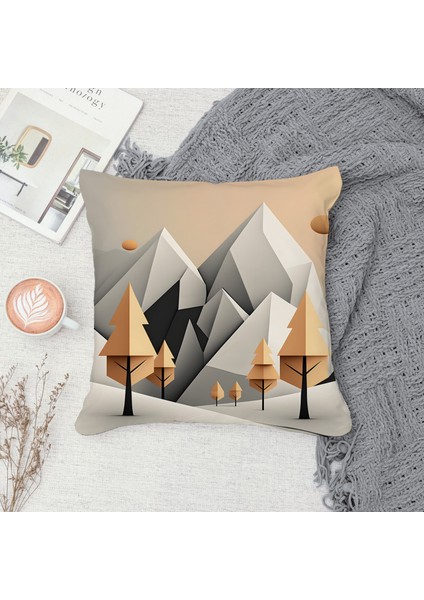 Çift Taraf Baskılı Gizli Di Özel Tasarım Süet Dokulu Kırlent Kılıfı Takımı 102