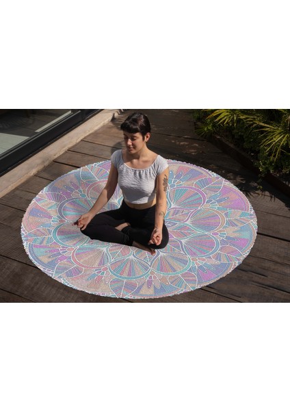 Yoga, Meditasyon,burçlar ve Mandala Temalı, Meditasyon Halısı 71