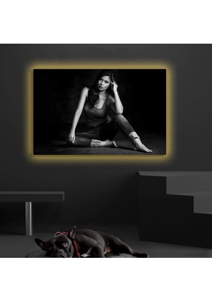 LED Işıklı Kanvas Tablo, 3D Dekoratif Baskılı Tablo Yapay Zeka Destekli Modern Tasarımlar 187