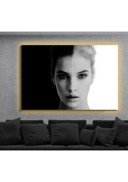 LED Işıklı Kanvas Tablo, 3D Dekoratif Baskılı Tablo Yapay Zeka Destekli Modern Tasarımlar 59
