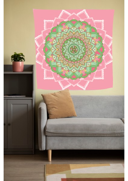 Bohem,yoga, Meditasyon,burçlar ve Mandala Temalı, Duvar Örtüsü 60