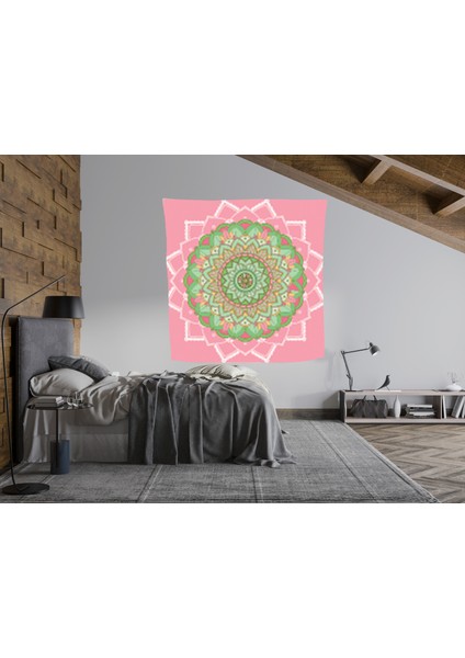 Bohem,yoga, Meditasyon,burçlar ve Mandala Temalı, Duvar Örtüsü 60