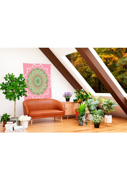 Bohem,yoga, Meditasyon,burçlar ve Mandala Temalı, Duvar Örtüsü 60