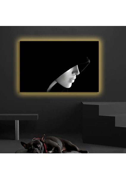 LED Işıklı Kanvas Tablo, 3D Dekoratif Baskılı Tablo Yapay Zeka Destekli Modern Tasarımlar 141