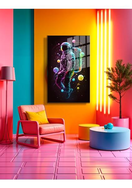 Space/uzay Yapay Zeka Özel Tasarım Cam Tablo Ofis, Mutfak Çocuk Odası, Salon 60 modelleri