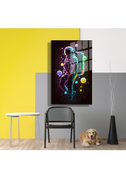 Space/uzay Yapay Zeka Özel Tasarım Cam Tablo Ofis, Mutfak Çocuk Odası, Salon 60 fırsatları