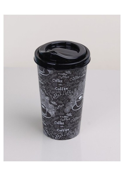Kahve Bardağı - Kapaklı Desenli 650 ml - 1 Adet fiyatları