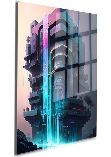 Space/uzay Yapay Zeka Özel Tasarım Cam Tablo Ofis, Mutfak Çocuk Odası, Salon 14 fiyatları