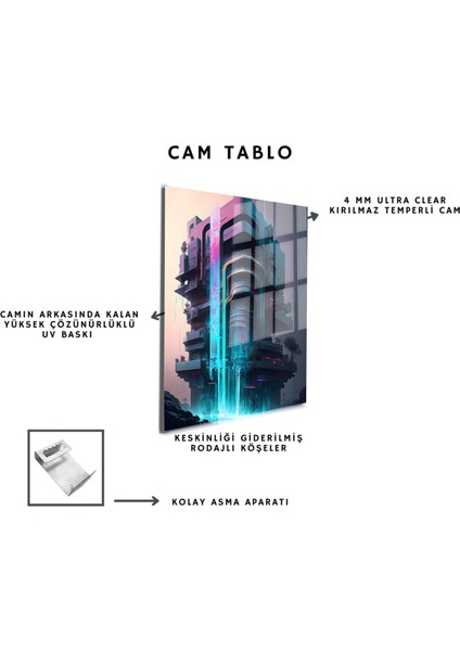 Space/uzay Yapay Zeka Özel Tasarım Cam Tablo Ofis, Mutfak Çocuk Odası, Salon 14 indirimleri