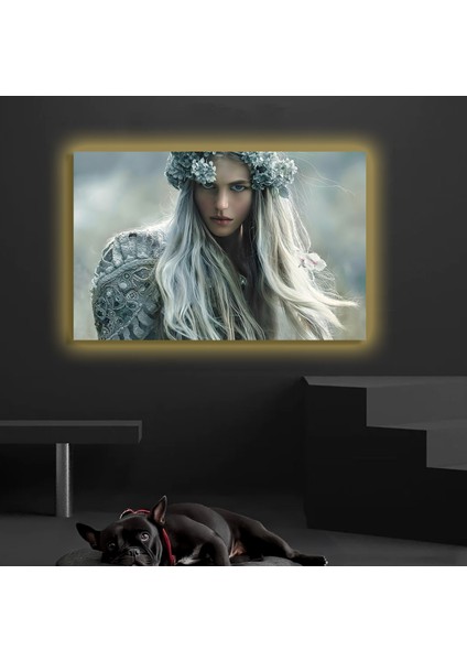 LED Işıklı Kanvas Tablo, 3D Dekoratif Baskılı Tablo Yapay Zeka Destekli Modern Tasarımlar 274