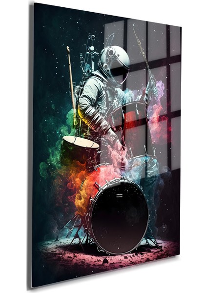 Space/uzay Yapay Zeka Özel Tasarım Cam Tablo Ofis, Mutfak Çocuk Odası, Salon 33 fiyatları