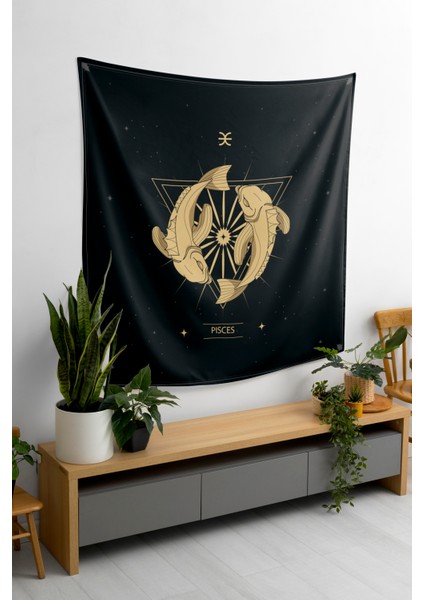 Bohem,yoga, Meditasyon,burçlar ve Mandala Temalı, Duvar Örtüsü 111