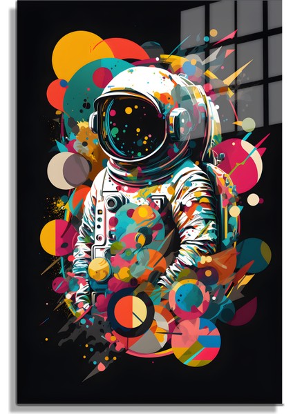 Space/uzay Yapay Zeka Özel Tasarım Cam Tablo Ofis, Mutfak Çocuk Odası, Salon 63