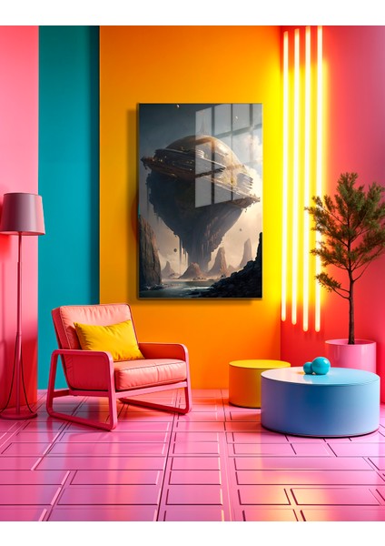 Space/uzay Yapay Zeka Özel Tasarım Cam Tablo Ofis, Mutfak Çocuk Odası, Salon 166 modelleri