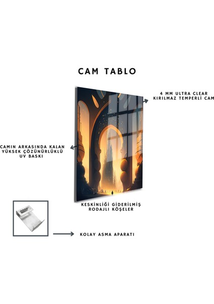 Space/uzay Yapay Zeka Özel Tasarım Cam Tablo Ofis, Mutfak Çocuk Odası, Salon 178