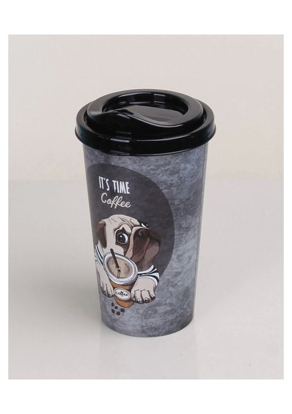 Kahve Bardağı - Kapaklı Desenli 650 ml - 1 Adet indirimleri