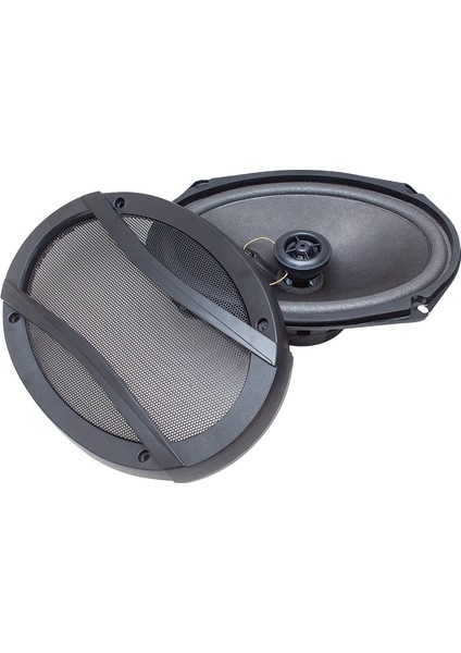 HR-6925TW 900 Watt 6x9 Kapaklı Oval Plastik Çerçeveli Oto Hoparlör (Çiftli Takım )