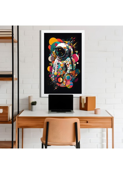 Space, Uzay, Yapay Zeka Mdf Plastik Çerçeveli Dekoratif Tablo 63