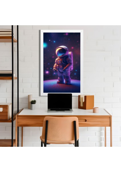 Space, Uzay, Yapay Zeka Mdf Plastik Çerçeveli Dekoratif Tablo 174