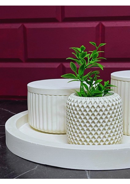 Şık 6 Parçalı Dekoratif Modern Tarzda Kapaklı Organizer Seti