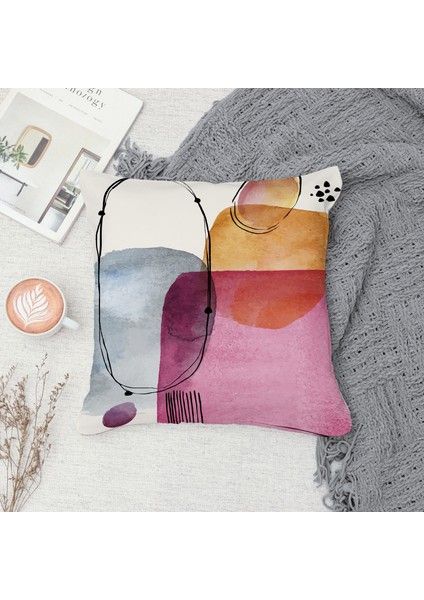 Çift Taraf Baskılı Gizli Di Özel Tasarım Süet Dokulu Kırlent Kılıfı Takımı 266