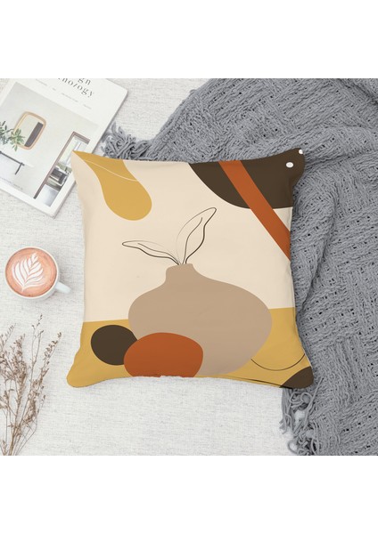 Çift Taraf Baskılı Gizli Di Özel Tasarım Süet Dokulu Kırlent Kılıfı Takımı 20