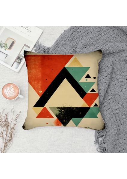 Çift Taraf Baskılı Gizli Di Özel Tasarım Süet Dokulu Kırlent Kılıfı Takımı 113