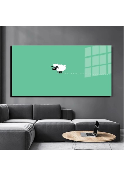 Sanatsal Yapayzeka, Creative Art, 3D Dekoratif Baskı Yatay Cam Tablo 290 fırsatları